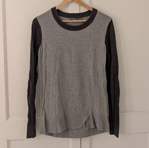 Prana Two-Tone Gray and Black Sweater Sz Small